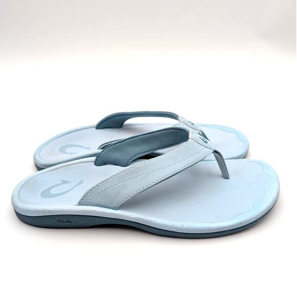 OluKai Ohana Water-Friendly Flat Sandals Women's Blue Size US W7 EU37 - Picture 3 of 11